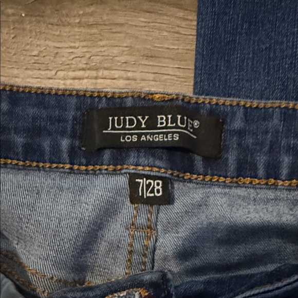 Judy Blue Women's Flare Jeans - Deep Blue - Picture 2 of 6